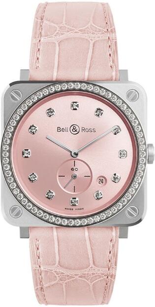 Bell & Ross BR S Pink Dial Diamond 39mm RS-PK-ST-LGD/SCR Replica Watch